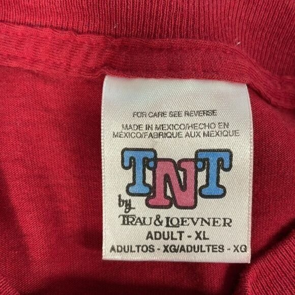 Vintage TNT "Hey Macarena!" Santa Claus Graphic T-Shirt Adult XL 100% Cotton Red - Picture 5 of 9